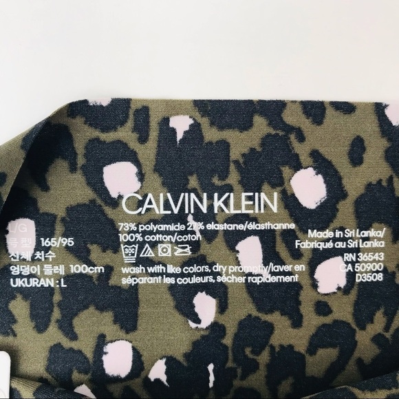 New! Calvin Klein 3 Pack Hipster Tan Black Animal Print Panties Bundle Set - Picture 11 of 12